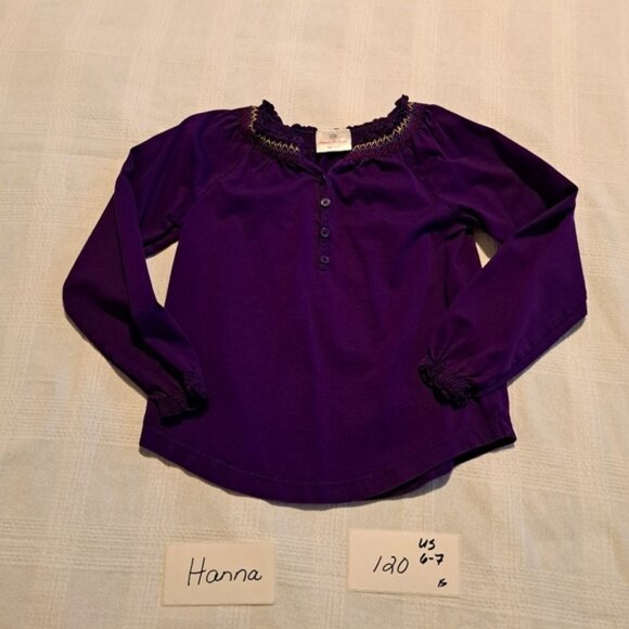 Hanna Andersson Purple Long Sleeve Tee - Picture 1 of 5